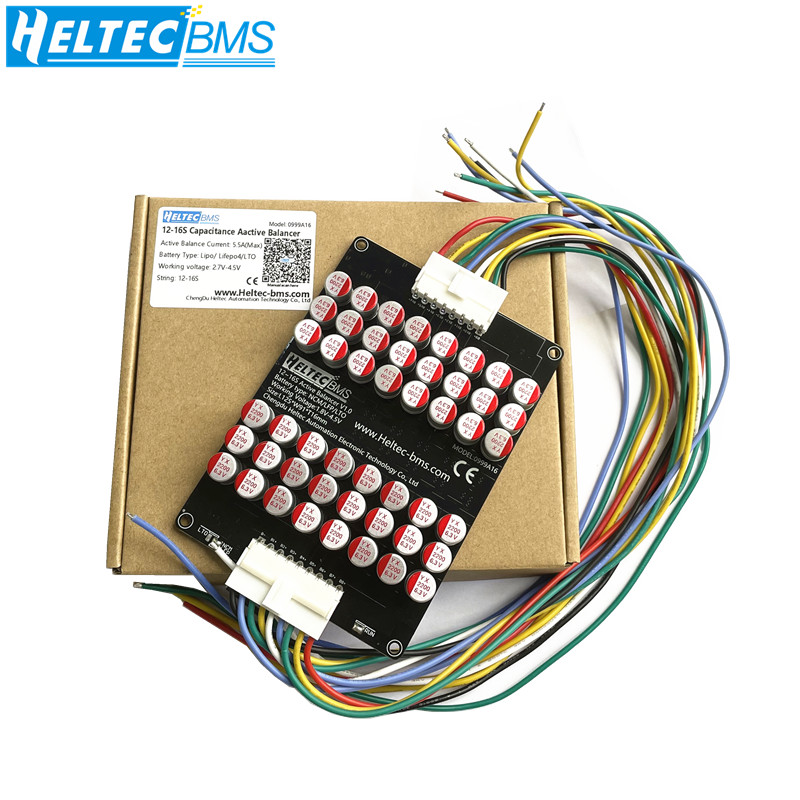 12S Lipo Battery Balancing Board - هيلتك 16S 5A مُوازن توازن نشط