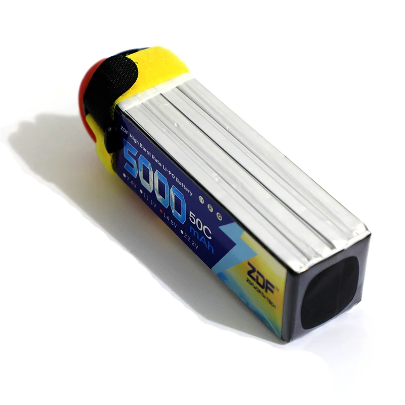 ZDF FPV 450 500 7.4V 11.1V 14. - مراجعة 6S Lipo Battery 22.2V 5000Mah وسعره