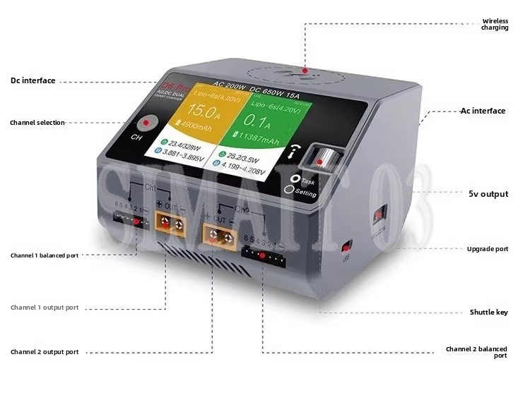 شاحن ذكي متوازن HOTA D6 Pro |  - مراجعة Hota D6 Pro Dual Lipo Charger وسعره