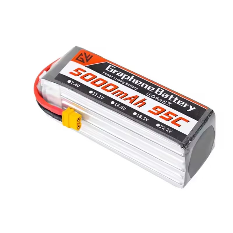 بطارية ليثيوم بوليمر 6S 5000 م - مراجعة 6S Lipo Battery 22.2V 5000Mah وسعره
