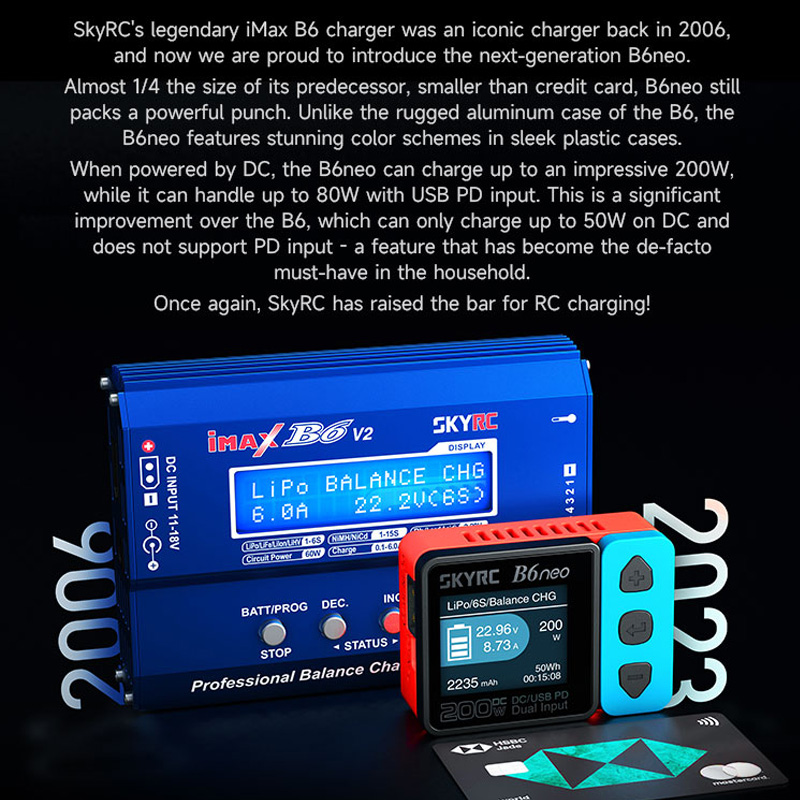 شاحن بطاريات ليثيوم بوليمر Sky - مراجعة Skyrc B6 Neo Smart Charger وسعره