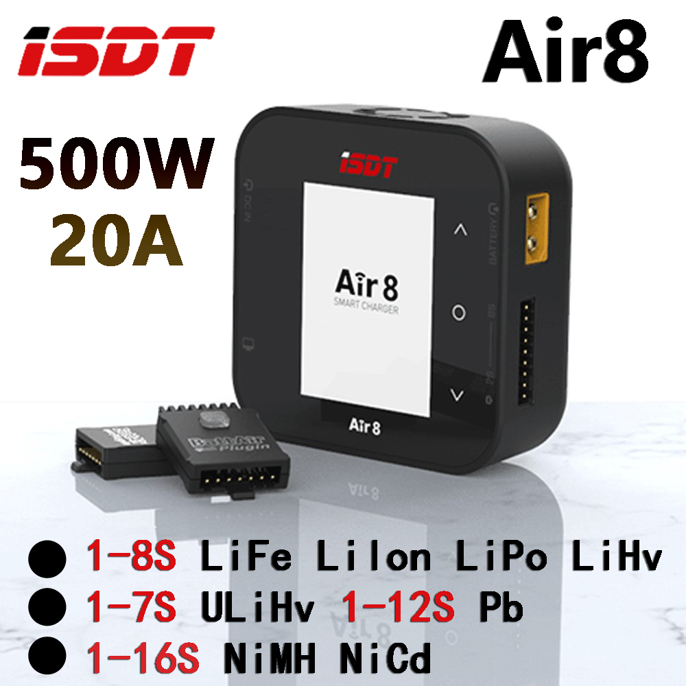 ISDT Air8 تيار مستمر 500 واط ا - مراجعة Isdt Air8 8S Lipo Charger وسعره