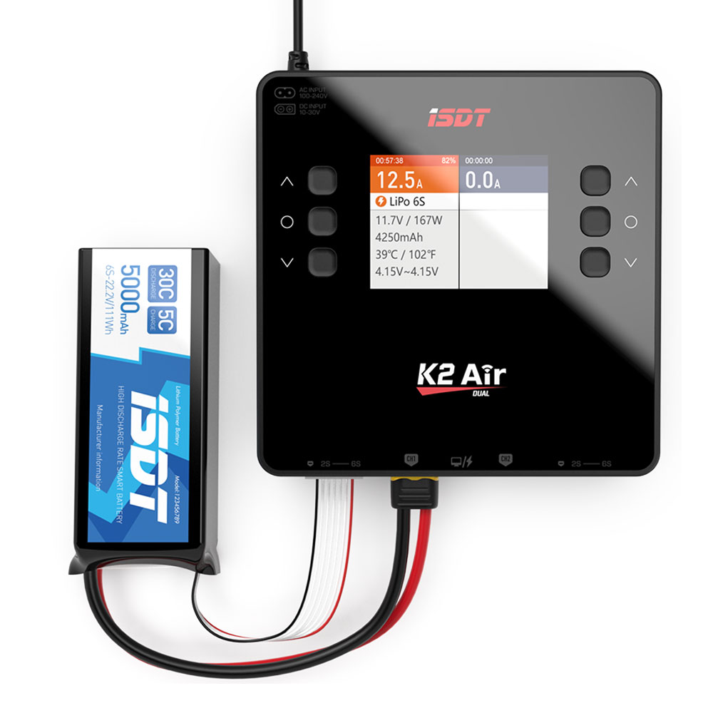 ISDT يبو بطارية شاحن ميزان مفر - مراجعة Isdt K4 Dual Lipo Charger وسعره